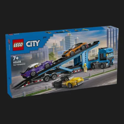 Конструктор LEGO City Грузовик-транспортер со спортивными автомобилями (60408)