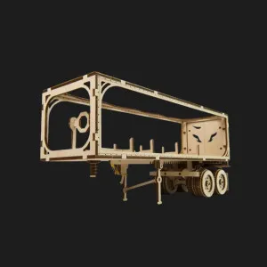 Дерев'яний 3D конструктор UGEARS Напівпричіп до моделі Тягач VM-03 (70057)