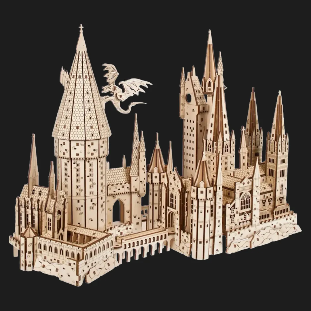 Дерев'яний 3D конструктор UGEARS Замок Гоґвортс (70256)