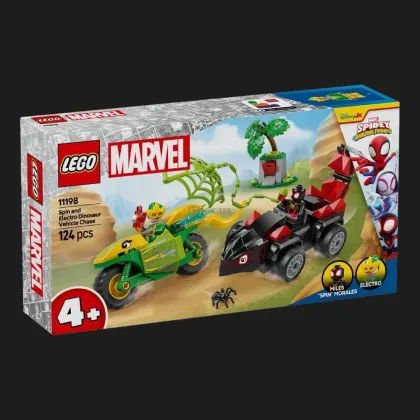 Конструктор LEGO Marvel Перегони на електромобілях з динозаврами (11198)