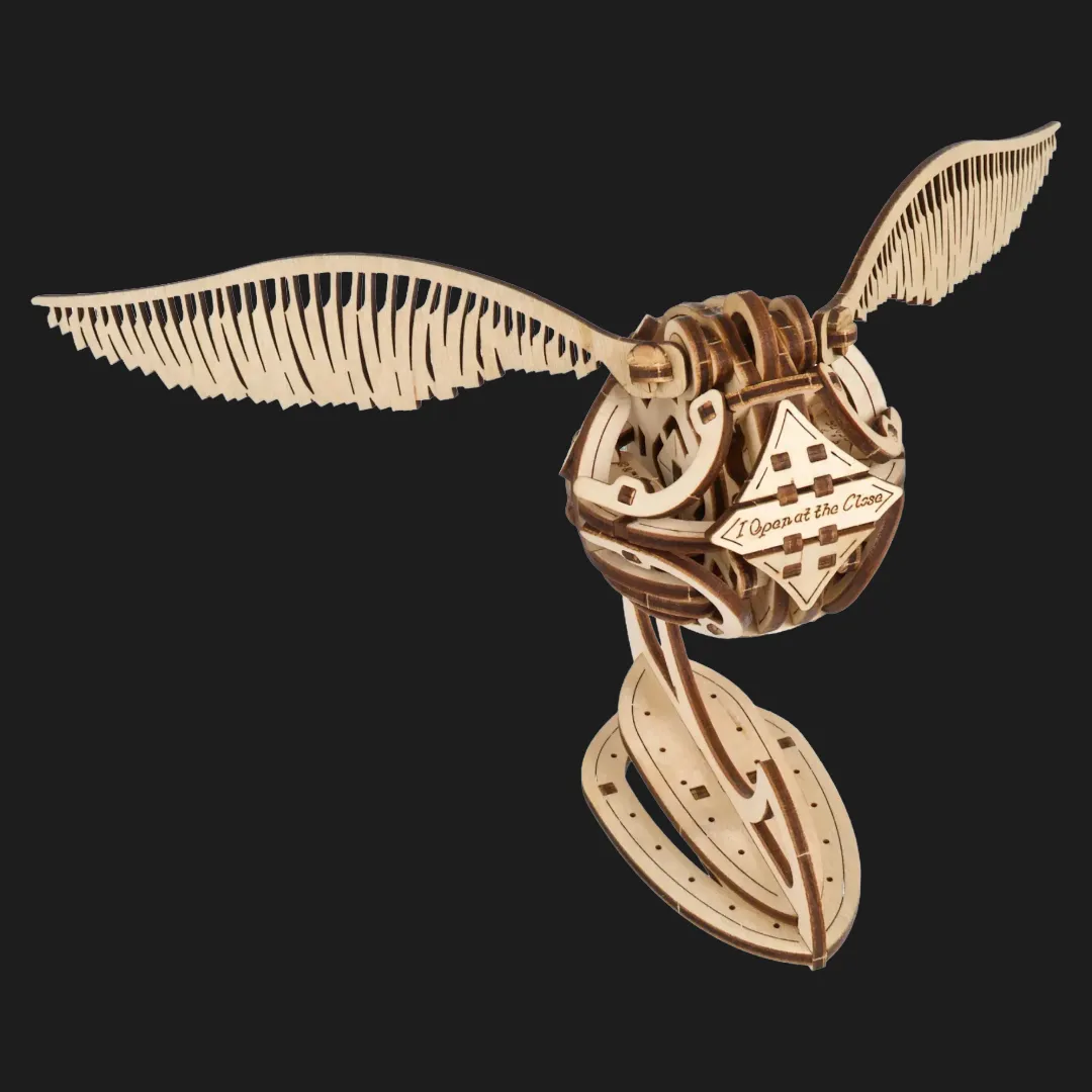 Дерев'яний 3D конструктор UGEARS Золотий снич (70237)