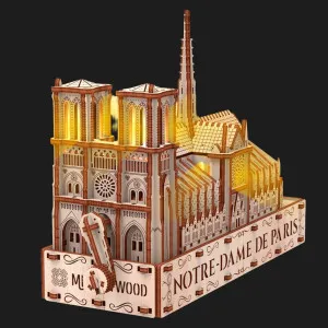 Деревянный 3D-конструктор Mr.Playwood Собор Парижской Богоматери (Эко – лайт) (10210)