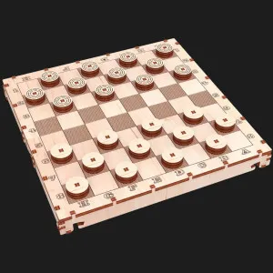Деревянный 3D-конструктор Mr.Playwood Шашки (10902)
