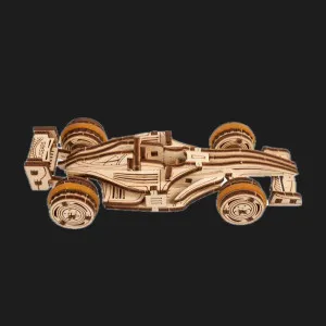 Деревянный 3D конструктор UGEARS Малый Болид (70252)
