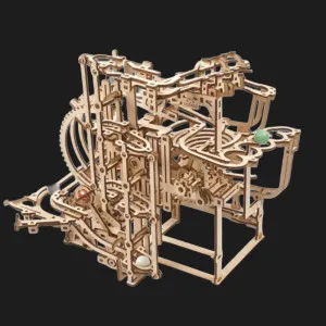 Деревянный 3D конструктор UGEARS Марбл-трасса Ступенчатый подъемник (70157)