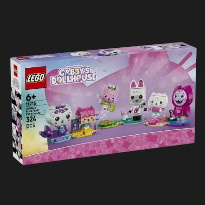 Конструктор LEGO Gabby's Dollhouse Друзі-коти Ґаббі з кубиків (11215)