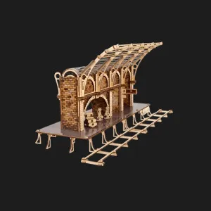 Деревянный 3D-конструктор UGEARS Платформа 9 3/4 (70230)