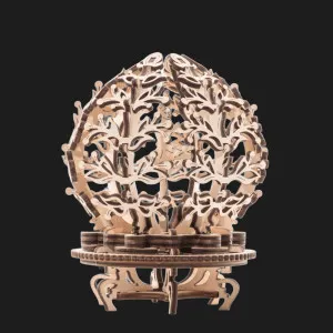 Деревянный 3D конструктор UGEARS Механический цветок-ящик (70019)