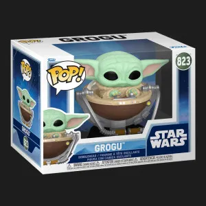 Фигурка Funko Pop! серии Мандалорец — Грогу в Коляске (90451)