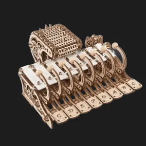 Деревянный 3D конструктор UGEARS Механическая Челеста (70178)