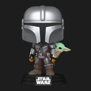 Фигурка Funko Pop! серии Мандалорец — Мандалорец из Грога на Спине (90443)