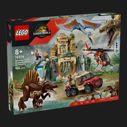 Конструктор LEGO Jurassic World Повітряна місія зі спинозавром і кетцалькоатлем (76976) в Дніпрі