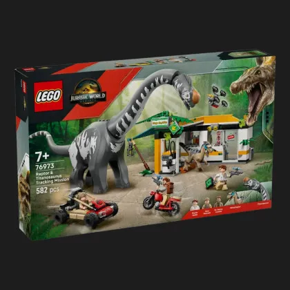Конструктор LEGO Jurassic World Миссия по отслеживанию раптора и титанозавра (76973)