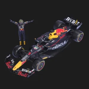 Автомодель с фигуркой Bburago Race — Red Bull Racing RB19 в ассортименте (1:24) (18-28036)