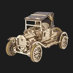Деревянный 3D-конструктор UGEARS Ретро автомобиль UGR-T (70179)