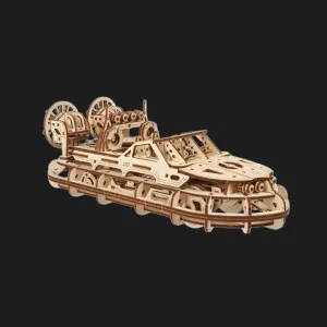 Деревянный 3D-конструктор UGEARS Спасательный катер (70223)