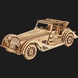 Деревянный 3D-конструктор UGEARS Спорткар Ловкая мышь (70202)