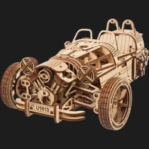 Деревянный 3D-конструктор UGEARS Трицикл UGR-S (70216)