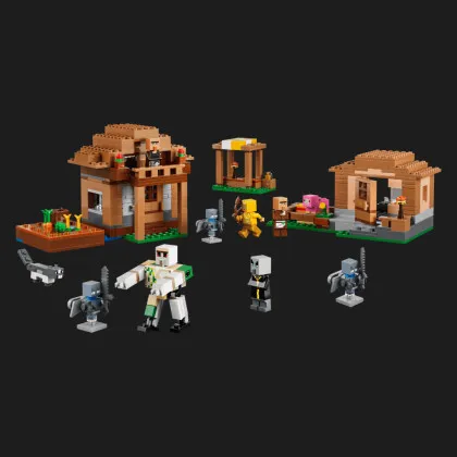 Конструктор LEGO Minecraft Нападение вызывателя на деревню (21596)