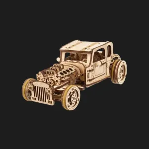 Деревянный 3D-конструктор UGEARS Хот Род Лютая мышь (70192)