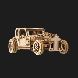 Деревянный 3D-конструктор UGEARS Хот Род Лютая мышь (70192)