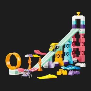 Конструктор LEGO DUPLO 3 в 1 Интересные горки и трамплины с автомобилями (10478)