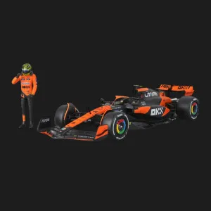 Автомодель с фигуркой Bburago Race — McLaren MCL38 в ассортименте (1:24) (18-28040)