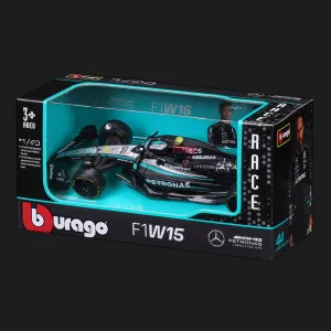 Автомодель Bburago Race — Mercedes AMG F1 W15 Performance 2024 в ассортименте (1:43) (18-38208)