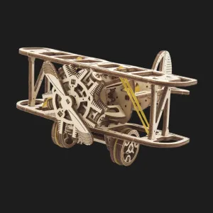 Деревянный 3D конструктор UGEARS Мини-биплан (70159)