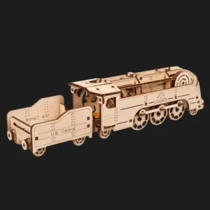 Деревянный 3D конструктор UGEARS Минилокомотив (70228)