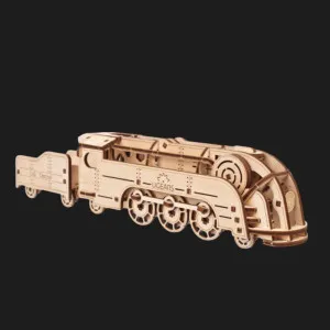 Деревянный 3D конструктор UGEARS Минилокомотив (70228)