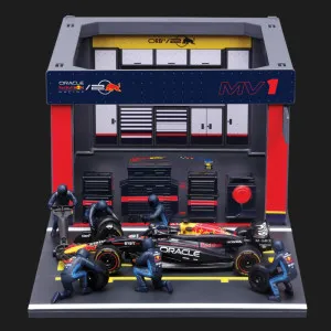 Игровой набор Bburago Pit Pass Oracle Red Bull Racing RB20 (1:43) (18-38453 (#1))