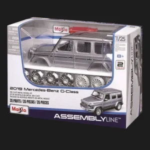 Сборная модель автомобиля Maisto 2019 Mercedes-Benz G-Class, 1:25 (39536 silver)