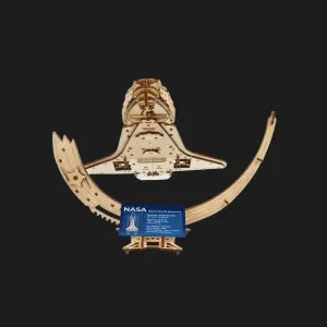 Деревянный 3D-конструктор UGEARS NASA Космический шаттл "Дискавери" (70227)