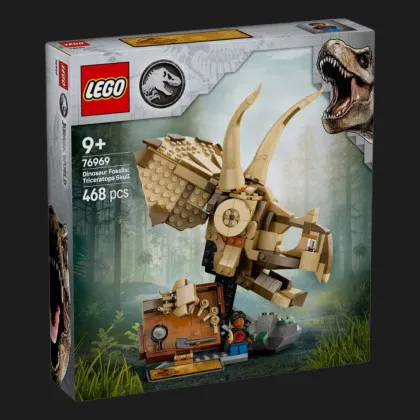 Конструктор LEGO Jurassic World Окаменелости динозавров: череп трицератопса (76969)