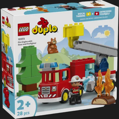 Конструктор DUPLO Town Пожарная машина со шлангом и пожарным (10473)