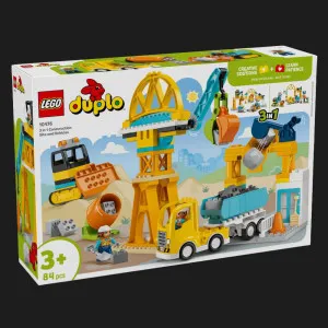 Конструктор LEGO DUPLO Town Строительная площадка и техника 3 в 1 (10476)