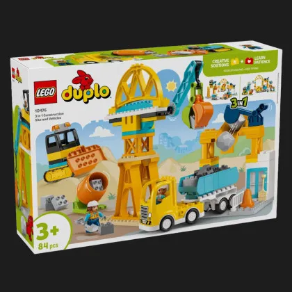 Конструктор LEGO DUPLO Town Строительная площадка и техника 3 в 1 (10476)