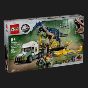 Конструктор LEGO Jurassic World Місії динозаврів: Вантажівка для перевезення алозавра (76966)