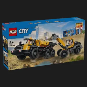 Конструктор LEGO City Самосвал и ковшевый нагрузок (60494)
