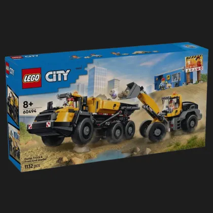 Конструктор LEGO City Самосвал и ковшевый нагрузок (60494)