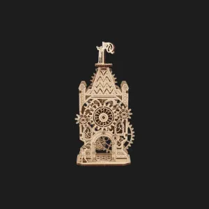 Деревянный 3D конструктор UGEARS Старая часовая башня (70169)
