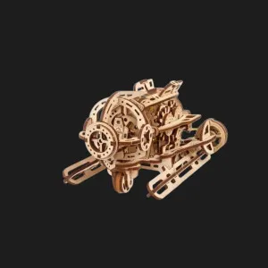Деревянный 3D конструктор UGEARS Стимпанк Субмарина (70229)