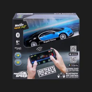 Автомобиль на дистанционном управлении Maisto Tech —  Bugatti Chiron, 1:41 (82651 (23012)) (Blue/Black)