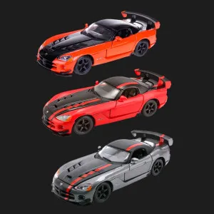 Автомодель Bburago — Dodge Viper SRT10 ACR в ассортименте, 1:24 (Red, Orange, Gray) (18-22114)