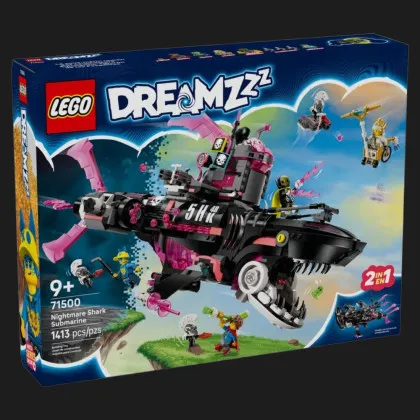 Конструктор LEGO DREAMZzz Ужасающая подлодка «Акула» (71500)