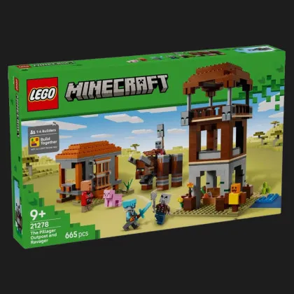 Конструктор LEGO Minecraft Аванпост разбойников и опустошитель (21278)