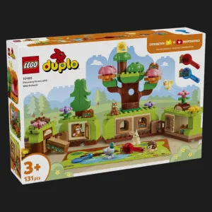Конструктор LEGO DUPLO Ліс відкриттів із дикими тваринами (10480)