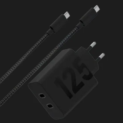 Блок питания MOTOROLA 125W GaN 2С + кабель 2m (PG38C06632) (Black) в Берегово