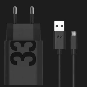 Блок живлення MOTOROLA 33W USB-А + кабель 1m (MC-332L) (Black) у Луцьк